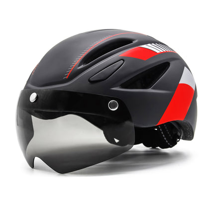 UWALK-A013G Bike Helmet with magnetic windshield & USB charging taillight