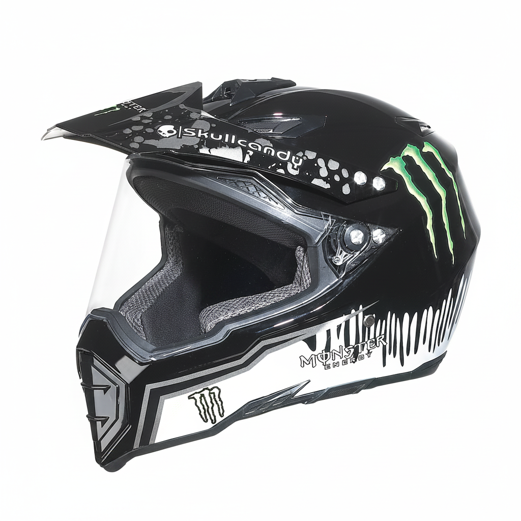 UWALK 128 Motocross Helmet for Adult, DOT & CE Certified