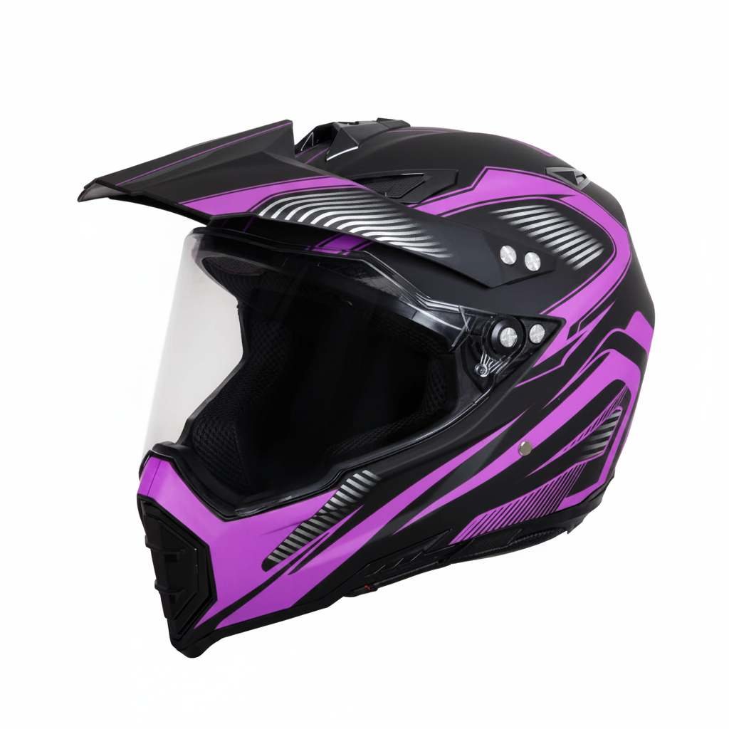 UWALK 128 Motocross Helmet for Adult, DOT & CE Certified