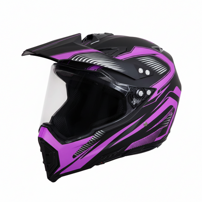 UWALK 128 Motocross Helmet for Adult, DOT & CE Certified