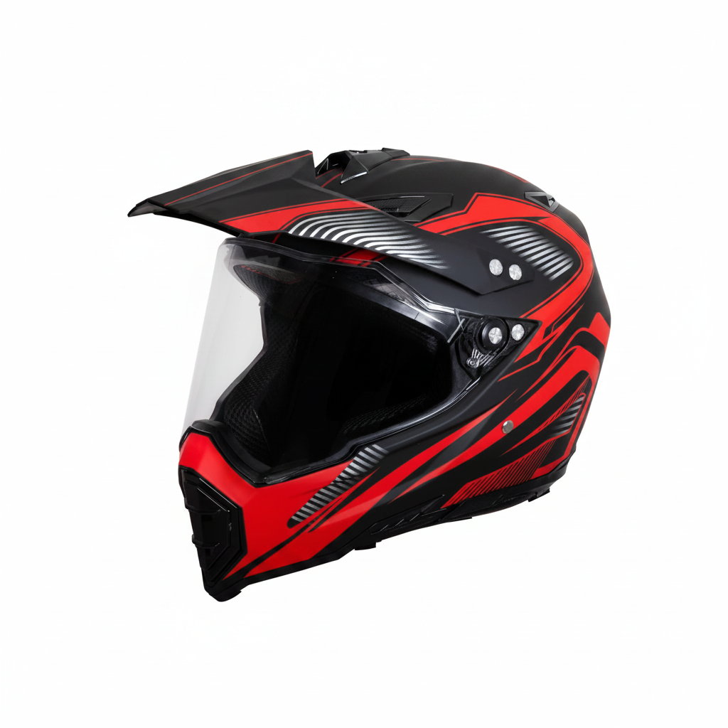 UWALK 128 Motocross Helmet for Adult, DOT & CE Certified
