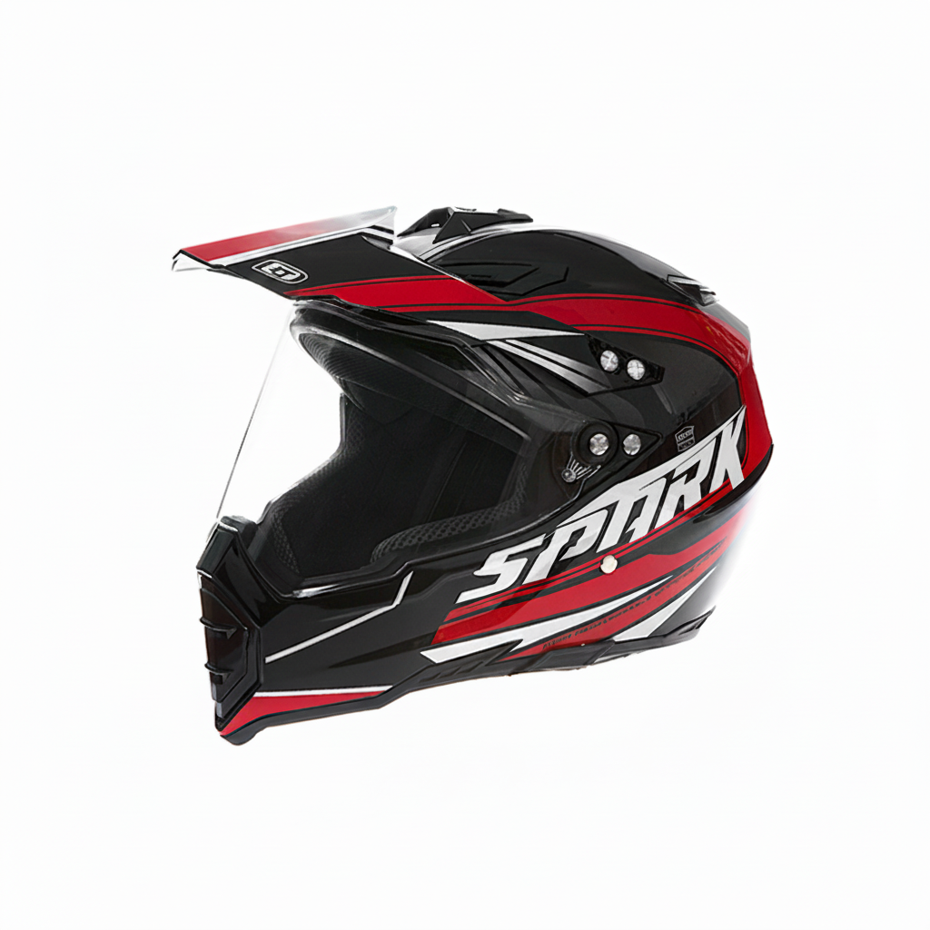 UWALK 128 Motocross Helmet for Adult, DOT & CE Certified