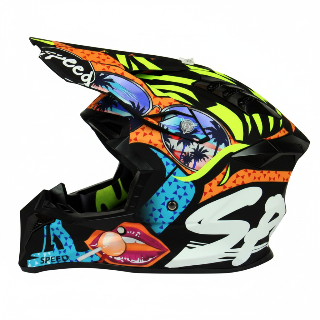 HOT UWALK 127 Off-Road Motorcycle Helmet with DOT Certified